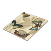 蝶がに浮か葉ぶ タイル (側面)