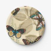 蝶がに浮か葉ぶ ペーパープレート (正面)