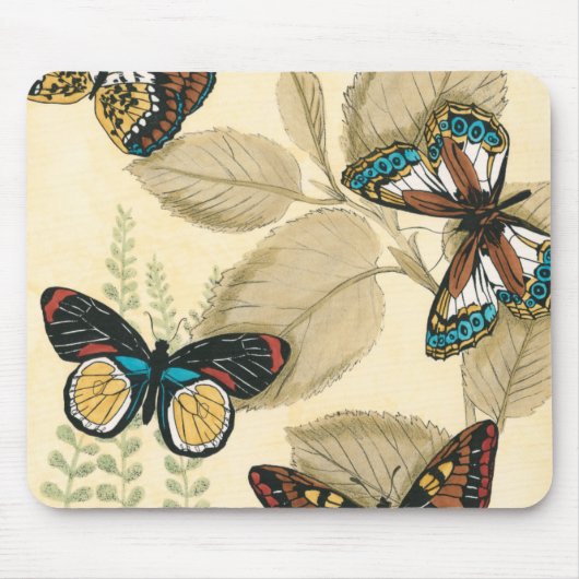 蝶がに浮か葉ぶ マウスパッド (正面)