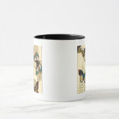 蝶がに浮か葉ぶ マグカップ (中央)