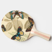 蝶がに浮か葉ぶ 卓球ラケット (横)
