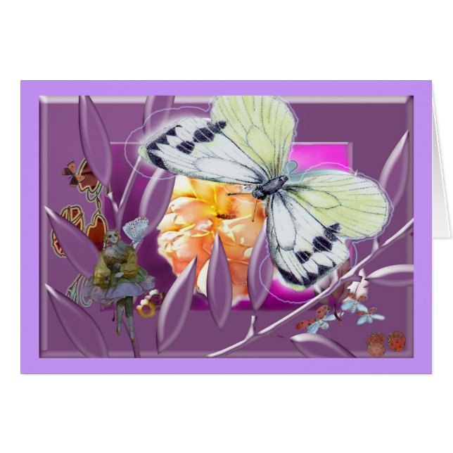 蝶が付いているトロッコ (正面横)