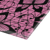 蝶が付いているレースパターン カッティングボード (角)