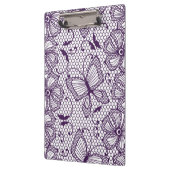 蝶が付いているレースパターン クリップボード (左)