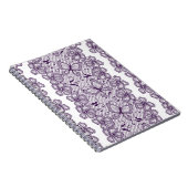 蝶が付いているレースパターン ノートブック (右側)