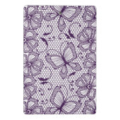 蝶が付いているレースパターン ミニクリップボード (裏面)