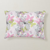 蝶が付いている背景 アクセントクッション (裏面)