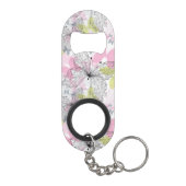 蝶が付いている背景 キーホルダー栓抜き (裏面)