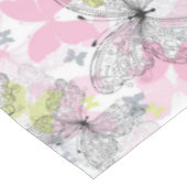 蝶が付いている背景 テーブルクロス (アングル)