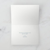 蝶が付いている野生の花のリースは|感謝していしています サンキューカード (内部)