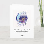 蝶が付いているEthel伯母さんのバースデー・カード カード (裏面)