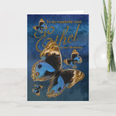 蝶が付いているEthel伯母さんのバースデー・カード カード (正面)