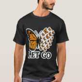蝶が小さな蝶に変身する  Tシャツ (正面)
