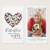 蝶が現れる天使はメモリアルカードの近くにいる (正面&裏面)