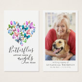 蝶が現れる天使はメモリアルカードの近くにいる (正面&裏面)