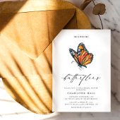 蝶が私をときめかせる モナーク ブライダル シャワー 招待状
