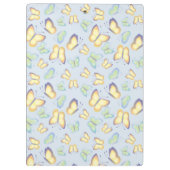 蝶が羽を青にパーソナライズされたする クリップボード (裏面)