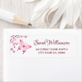 蝶さくらんぼ咲きピンク白 ラベル (インサイチュ)