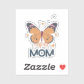 蝶すごい母 シール (シート)