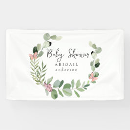 蝶すべての赤のまわりにちゃんシャワーのバナー 横断幕