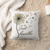 蝶でタンポポを呼吸する クッション (ブランケット)