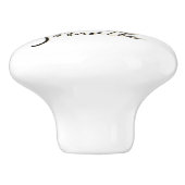 蝶でタンポポを呼吸する セラミックノブ (側面)