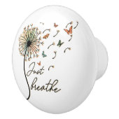 蝶でタンポポを呼吸する セラミックノブ (右)