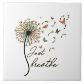 蝶でタンポポを呼吸する タイル (正面)