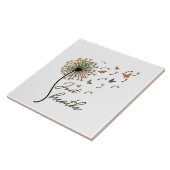 蝶でタンポポを呼吸する タイル (側面)