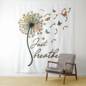 蝶でタンポポを呼吸する タペストリー (インサイチュ)