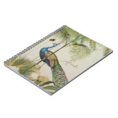 蝶で孔雀をパーソナライズ ノートブック (左側)