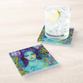 蝶で魅了された妖精の女王 ガラスコースター (アングル)