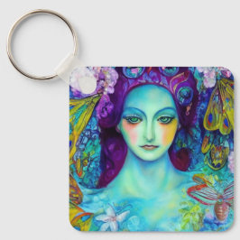 蝶で魅了された妖精の女王 キーホルダー