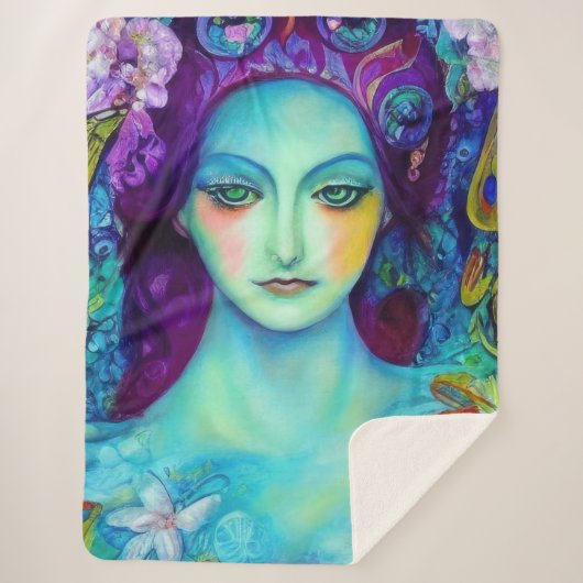 蝶で魅了された妖精の女王 シェルパブランケット (正面)