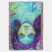 蝶で魅了された妖精の女王 スローブランケット (正面縦)