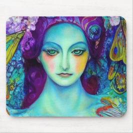 蝶で魅了された妖精の女王 マウスパッド