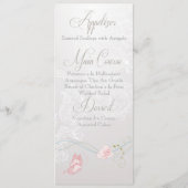 蝶とお洒落レースのメニュー メニュー (裏面)