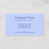 蝶とかわいらしデイジー春ガーデン 名刺 (裏面)