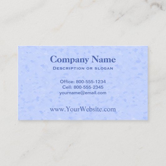 蝶とかわいらしデイジー春ガーデン 名刺 (裏面)