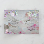 蝶とさくらんぼの花の葬儀 プログラム (内部)