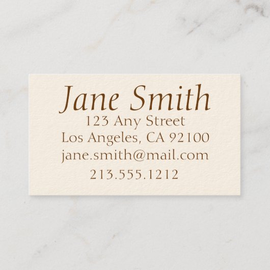 蝶とつる植物みすぼらしいシックなコールカード コーリングカード (裏面)