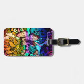 蝶との妖精のプリンセスの飛行 ラゲッジタグ (正面横)