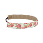 蝶との緑の赤いカーネーション アスレチックヘッドバンド (左)