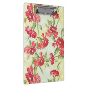 蝶との緑の赤いカーネーション クリップボード (右)