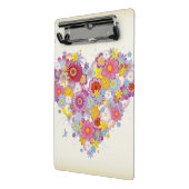 蝶との花のハート ミニクリップボード (アングル2)