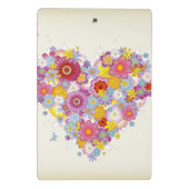 蝶との花のハート ミニクリップボード (裏面)