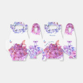 蝶とアジサイカラフルの受賞箱 フェイバーボックス (折り畳みなし)