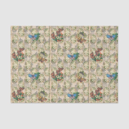 蝶とイチゴ 薄葉紙 (正面)