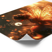 蝶とウィッシュプリント&ダウンロード ポスター (角)