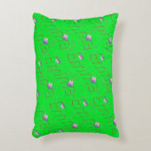 蝶とエマの名前のロゴ、 アクセントクッション (正面(垂直))